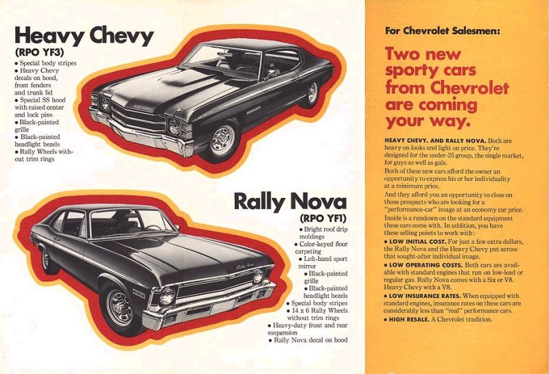 1971 Heavy Chevy and Rally Nova Brochure Page 2